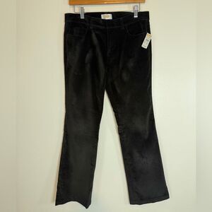 NWT Talbots Velvet Pants Straight Leg  Black Size 6P Petite Holiday Christmas